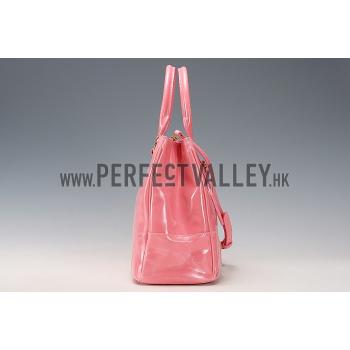 Prada  Patent Leather Satchel Pink