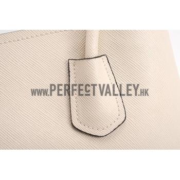 Prada Saffiano Double Tote White Replica