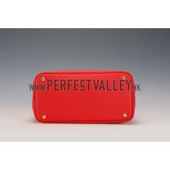 Prada Saffiano Soft Double Bag Red