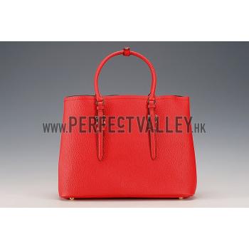 Prada Saffiano Soft Double Bag Red