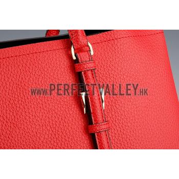 Prada Saffiano Soft Double Bag Red