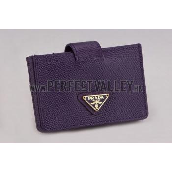 Replica Prada Business Card Holder Purple