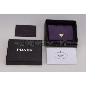 Replica Prada Business Card Holder Purple