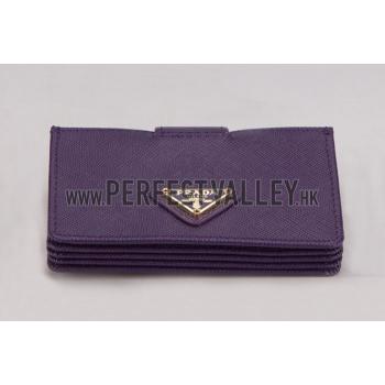 Replica Prada Business Card Holder Purple