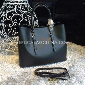 Prada Handbag Handbag Genuine Leather Black