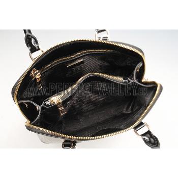 Prada Promenade Crocodile Leather Bag Black Replica