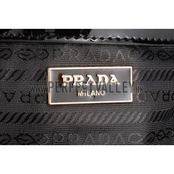 Prada Promenade Crocodile Leather Bag Black Replica