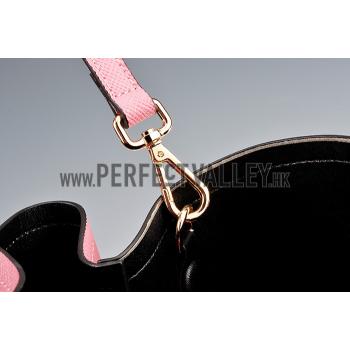 Prada Saffiano Double Tote Pink Replica