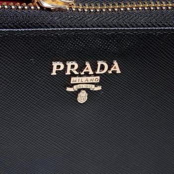 Cheap Prada  1M1136 Cow Leather Black