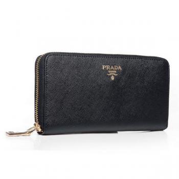 Cheap Prada  1M1136 Cow Leather Black