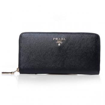 Cheap Prada  1M1136 Cow Leather Black