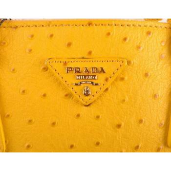 Prada  16625M Ladies Ostrich Skin Handbag