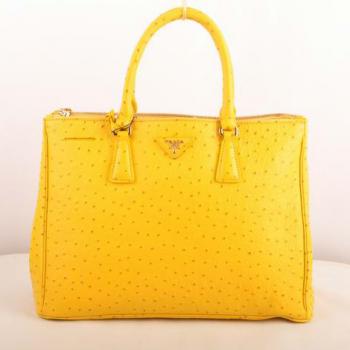 Prada  16625M Ladies Ostrich Skin Handbag