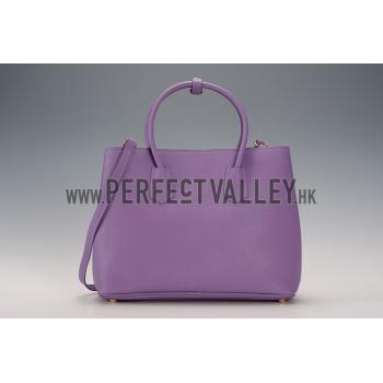 Prada Saffiano Double Tote Light Purple