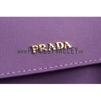 Prada Saffiano Double Tote Light Purple