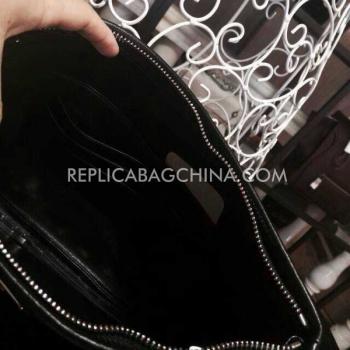 Prada Clutch Genuine Leather Black