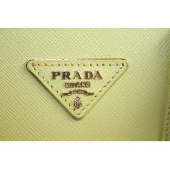 Replica Prada  0809 Handbag Cow Leather Yellow