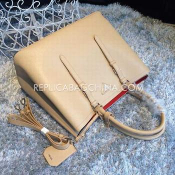 Prada Handbag Handbag Lambskin Khaki