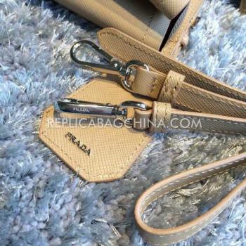 Prada Handbag Handbag Lambskin Khaki