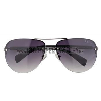 Prada Sporty Linea Rossa Logo Grey Frame Sunglasses 308216