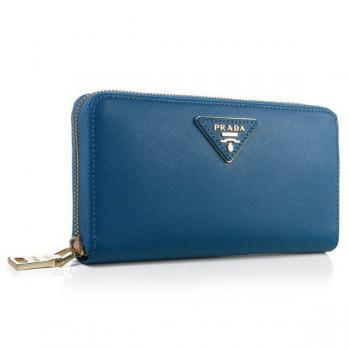 Replica Prada  1M1136 Wallet Lambskin Blue