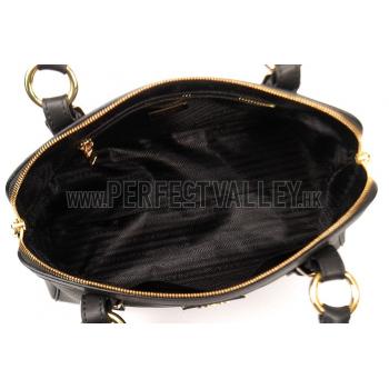 Replica Prada Shoulder Handbag Black