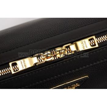 Replica Prada Shoulder Handbag Black