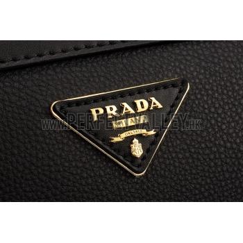 Replica Prada Shoulder Handbag Black