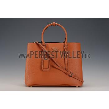 Prada Double Tote Tan Replica