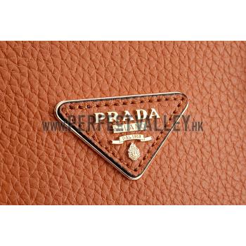 Prada Double Tote Tan Replica