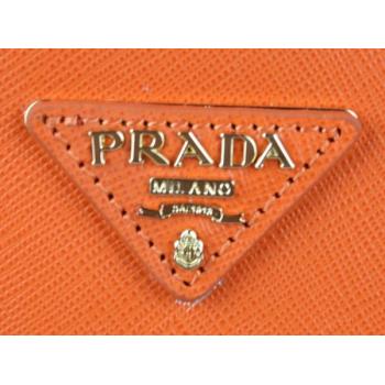 Prada  5018 2way Cow Leather Orange Bag