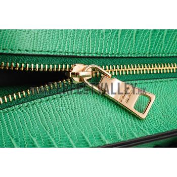 Cheap Prada Double Tote Crocodile Leather Bag Green