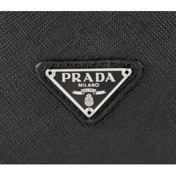 Prada  1M724 Wallet Cow Leather Black