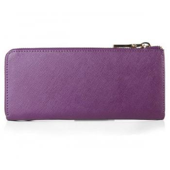 Prada  1M1142 Wallet Cow Leather Purple