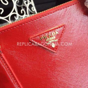 Prada Handbag Handbag Patent Leather Red