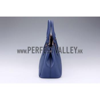 Prada Medium Saffiano Lux  Handle Dark Blue Replica