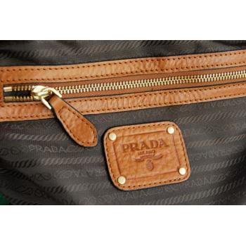 Prada  80044 Ladies Cross Body Bag Coffee