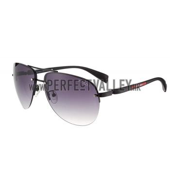 Prada Sporty Linea Rossa Logo Black Frame Sunglasses 308212 Replica