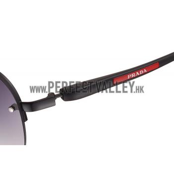 Prada Sporty Linea Rossa Logo Black Frame Sunglasses 308212 Replica