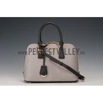 Cheap Prada Saffiano Promenade Black and Grey Tote