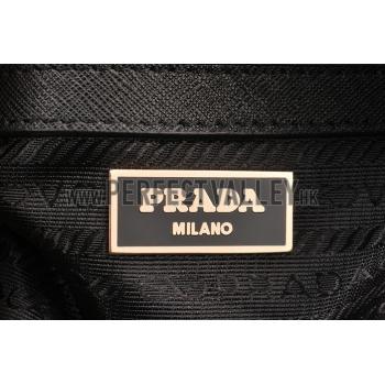 Cheap Prada Saffiano Promenade Black and Grey Tote