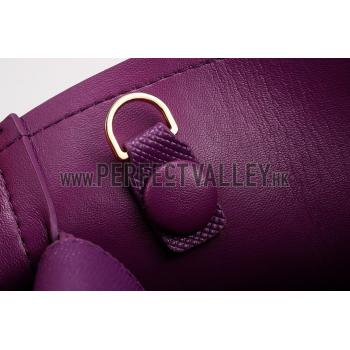 Cheap Prada Saffiano Double Tote Purple