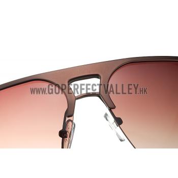 Prada Sporty Square Brown Frame Linea Rossa Logo Sunglasses 308310