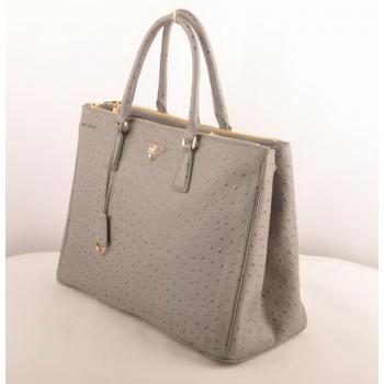 Prada  16625L Handbag Ostrich Skin