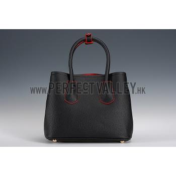 Replica Prada Double Tote Black And Red Interior  18926820