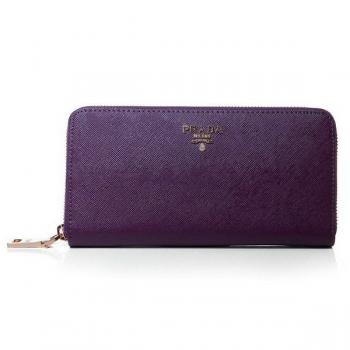 Cheap Prada  1M1136 Wallet Purple