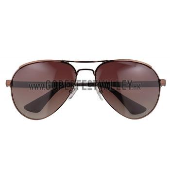 Prada Aviator Linea Rossa Logo Brown Frame Sunglasses 308223