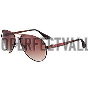 Prada Aviator Linea Rossa Logo Brown Frame Sunglasses 308223