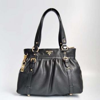 Prada  5655 Ladies Cow Leather Black