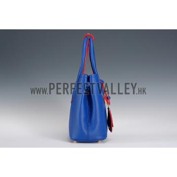 Replica Prada Double Tote Blue And Red Interior  18926821